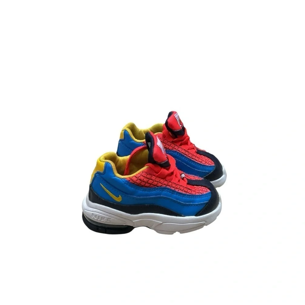 Nike Air Max 95 Toddler 5C Bright Crimson Kids Sneakers C15644-600 Spiderman